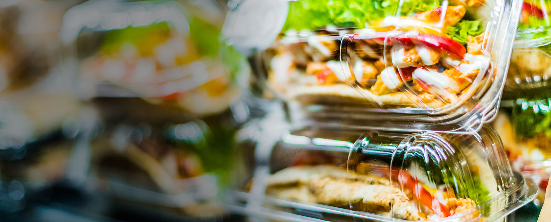 Takeout Containers Filled with Food